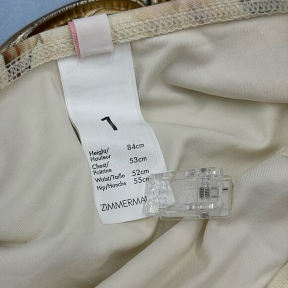 🆕 ZIMMERMANN KIDS 🧿 NWOT Waverly Knit Bandeau Bikini, Mismatched Floral Sz 1 Y - Picture 13 of 14